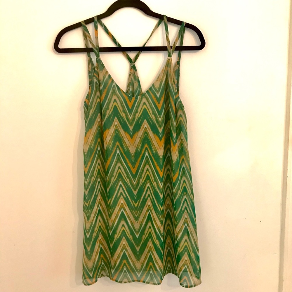 Super cute mini dress with zigzag pattern